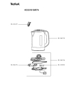Схема №1 KO331810/87A с изображением Элемент корпуса для электрочайника Tefal SS-986729