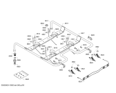 Схема №3 HSV746055T с изображением Крышка для плиты (духовки) Bosch 00447576