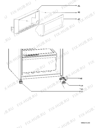 Схема №5 WMD 240 SL с изображением Запчасть для холодильной камеры Whirlpool 482000024207