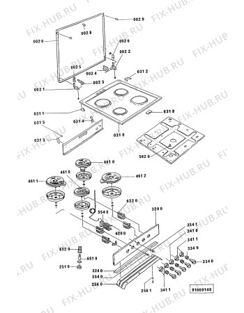 Схема №2 ACM 206/BB с изображением Дверца для плиты (духовки) Whirlpool 481944059463