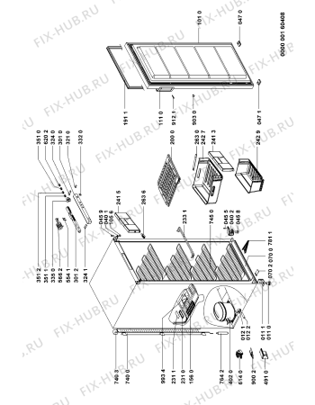 Схема №1 GKA 2502 с изображением Испаритель для холодильника Whirlpool 481251138343