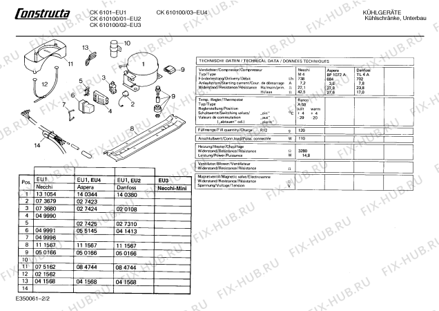 Схема №1 CK6100 с изображением Переключатель для холодильника Bosch 00025623
