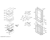 Схема №3 KG36NVL20 с изображением Дверь морозильной камеры для холодильной камеры Siemens 00686908