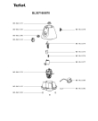 Схема №1 BL307165/870 с изображением Корпусная деталь для электроблендера Tefal MS-0A11420