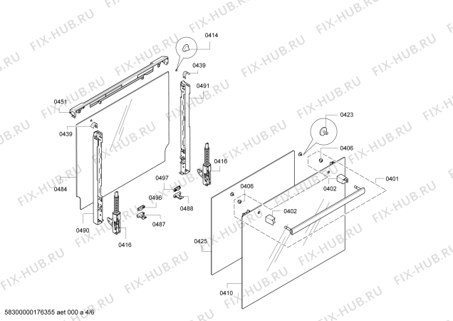 Схема №3 HEA23B151S с изображением Панель управления для плиты (духовки) Bosch 00709720