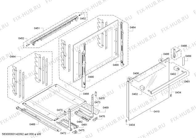 Схема №6 HEA24B140 с изображением Ручка переключателя для плиты (духовки) Bosch 00613739