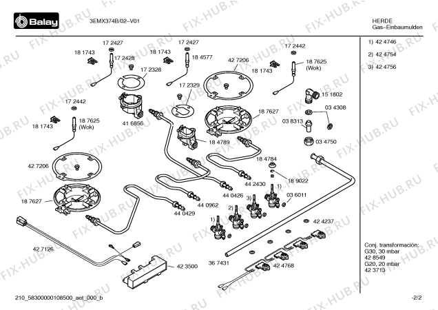 Схема №2 3EMX374N с изображением Инструкция по эксплуатации для электропечи Bosch 00596278