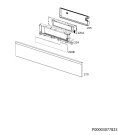 Схема №4 KP8404001M с изображением Панель для духового шкафа Aeg 8080710562