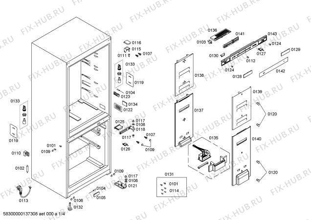 Схема №3 KGN49S70 с изображением Вкладыш в панель для холодильника Bosch 00673168