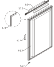 Схема №1 PVD4088V/P01 (357661, ZODI1186) с изображением Дверь для холодильника Gorenje 662024