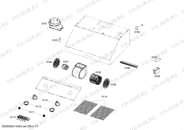 Схема №1 PHH30DS с изображением Мотор вентилятора для электровытяжки Bosch 00776511