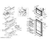 Схема №3 KDN40A71 с изображением Дверь для холодильника Bosch 00245733
