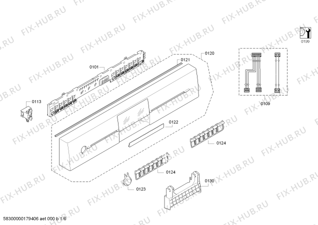 Схема №3 SN25M880GB, Made in Germany с изображением Передняя панель для посудомойки Siemens 00740020