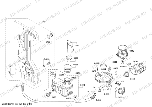 Схема №6 S34KOK15 с изображением Панель управления для электропосудомоечной машины Bosch 00709286