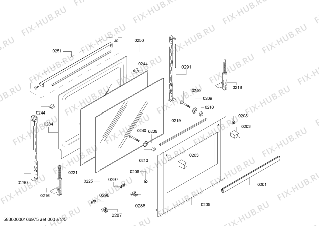 Взрыв-схема плиты (духовки) Bosch HBA63B222F H.BO.PY.L3D.IN.GLASS.B2a.B.E3_C/// - Схема узла 02