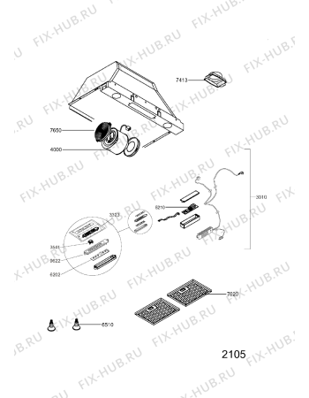 Схема №1 208099746905 AME 431 с изображением Всякое для электровытяжки Whirlpool 480122100252