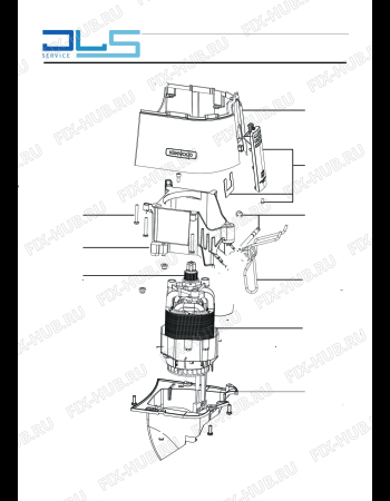 Взрыв-схема кухонного комбайна KENWOOD KVL8472S Kitchen Machine Titanium - XL - Схема узла 2