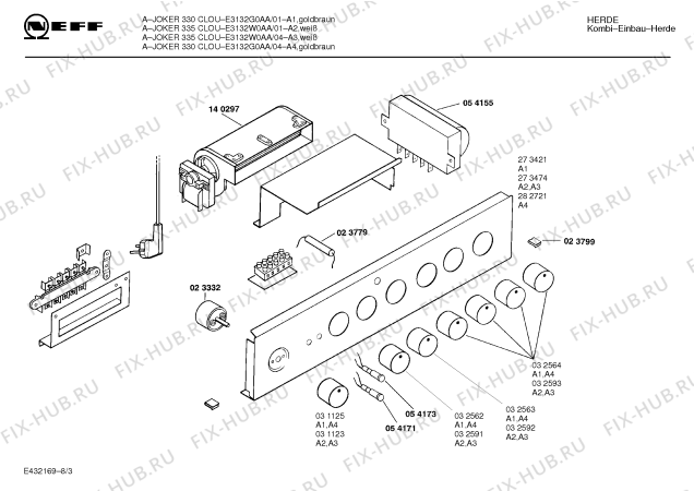 Схема №7 E3132W0 JOKER 335 CLOU с изображением Крышка для духового шкафа Bosch 00083625