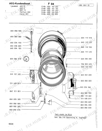 Взрыв-схема посудомоечной машины Aeg LAV803 TS - Схема узла Section2