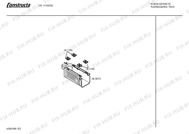 Схема №3 CE10103 с изображением Крышка для холодильной камеры Bosch 00236566