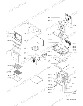 Схема №1 AKL848IX (F092200) с изображением Панель для электропечи Indesit C00341969