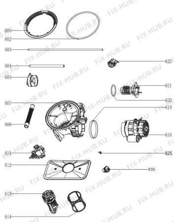 Схема №6 GS64314XS (369311, GORENJE#9) с изображением Ящик (корзина) для электропосудомоечной машины Gorenje 559039