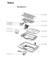 Схема №1 BG140012/11 с изображением Нагревательный элемент для электрогриля Tefal TS-01022470