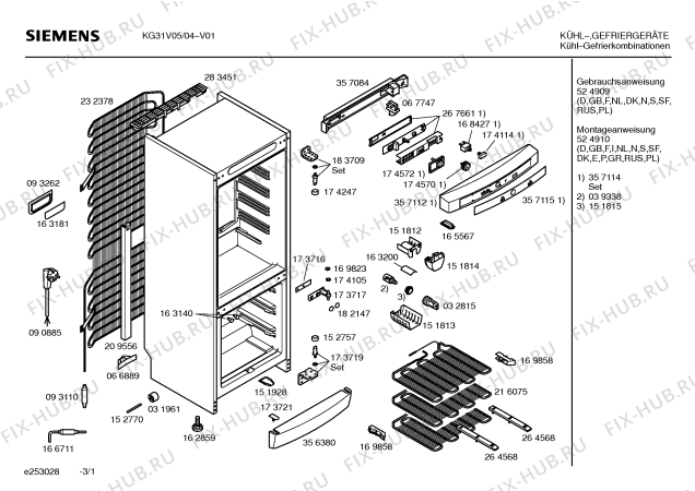 Схема №2 KG36V20IE с изображением Переключатель для холодильной камеры Siemens 00174570