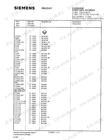 Схема №9 FM602S4FF с изображением Клапан для телевизора Siemens 00755771