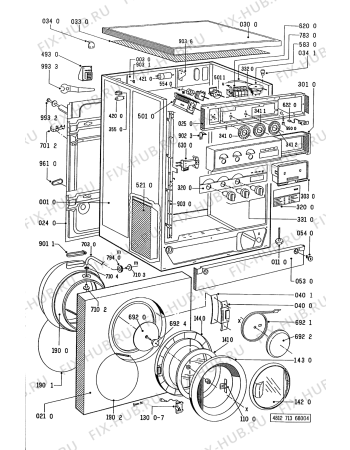 Схема №2 WT 1200 /WS-D с изображением Винтик для стиралки Whirlpool 481227648005