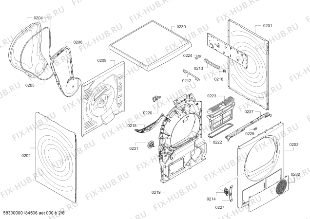 Схема №5 WTW86167SN Serie 4 selfCleaning Condenser с изображением Вкладыш для сушилки Bosch 00634149