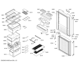 Схема №3 KGF29221 с изображением Дверь для холодильника Bosch 00242363