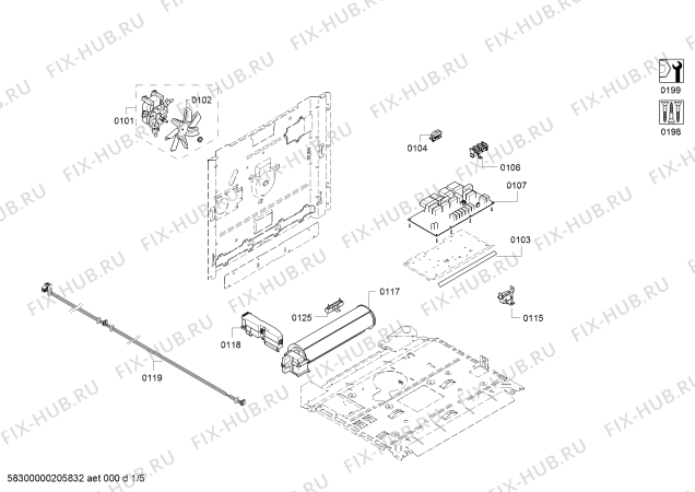 Схема №4 BOP211100 с изображением Монтажная рама для духового шкафа Bosch 00770289