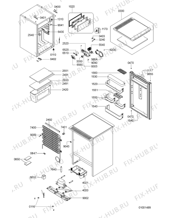 Схема №1 ARC0501 (F091195) с изображением Криостат для холодильной камеры Indesit C00319332