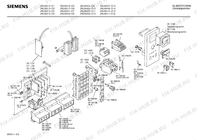 Взрыв-схема плиты (духовки) Siemens Ag 2NU6411 - Схема узла 02