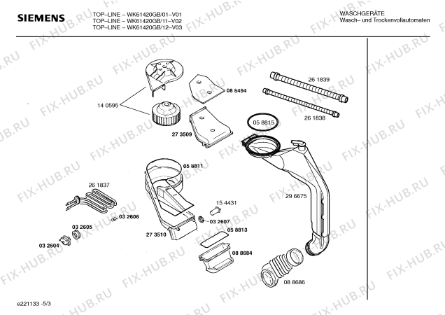 Схема №4 WT100010 с изображением Модуль управления для стиралки Siemens 00297238