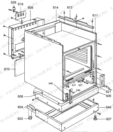 Взрыв-схема вытяжки Gorenje CERAMIC COOKER 60 A121C68A RU   -White FS 60 (900000302, A121C68A) - Схема узла 06