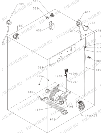 Взрыв-схема стиральной машины Gorenje W8503 (728348, PS10/25100) - Схема узла 04
