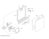 Схема №4 SMU40E42SK с изображением Передняя панель для посудомойки Bosch 00701359