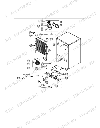 Взрыв-схема холодильника Zanussi ZFT209W - Схема узла Section 4