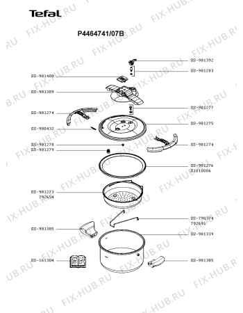 Схема №1 P4464805/07B с изображением Сотейника Tefal SS-981389