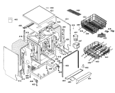 Схема №1 DF56P (F033545) с изображением Обшивка для посудомоечной машины Indesit C00211522