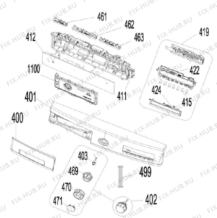 Схема №1 WD94141 (477308) с изображением Переключатель для стиральной машины Gorenje 559287