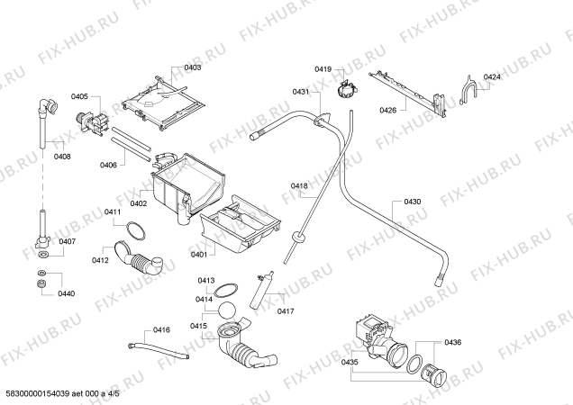 Взрыв-схема стиральной машины Bosch WAE24170FF Maxx 7 EcoPerformance - Схема узла 04
