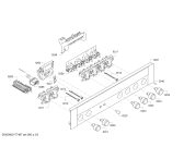 Схема №5 E95I53N3MK с изображением Панель управления для плиты (духовки) Bosch 00745016
