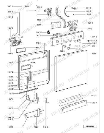 Схема №2 ADP7406S (F091601) с изображением Инструкция по эксплуатации для электропосудомоечной машины Indesit C00348490