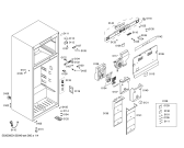 Схема №3 P1KNT3606B с изображением Дверь морозильной камеры для холодильной камеры Bosch 00247290