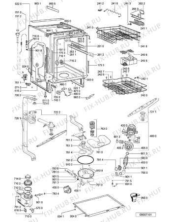 Схема №2 ADG 8532/2 IX с изображением Обшивка для посудомойки Whirlpool 481245373507