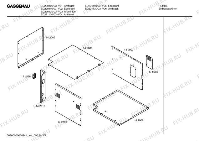 Схема №4 ED221130 с изображением Инструкция по эксплуатации Gaggenau для электропечи Bosch 00525126