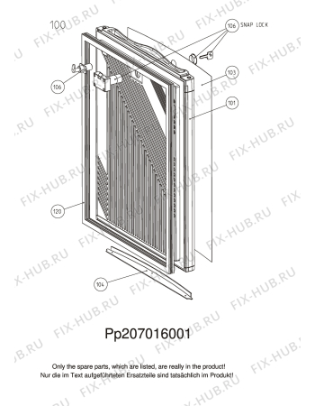 Взрыв-схема холодильника Dometic WA3120FL - Схема узла C10 Door